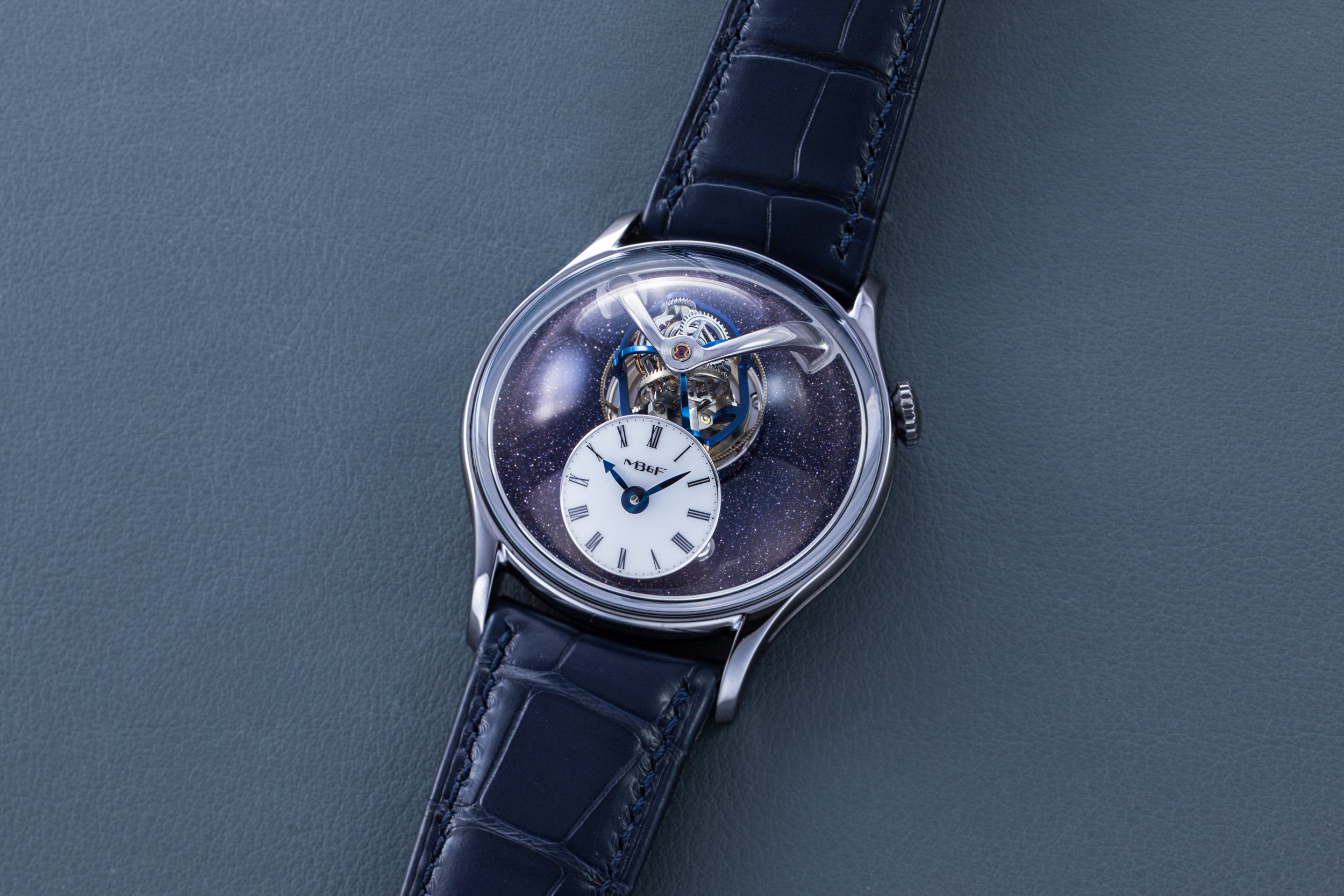 MB&F LM Thunderdome The Hour Glass Aventurine