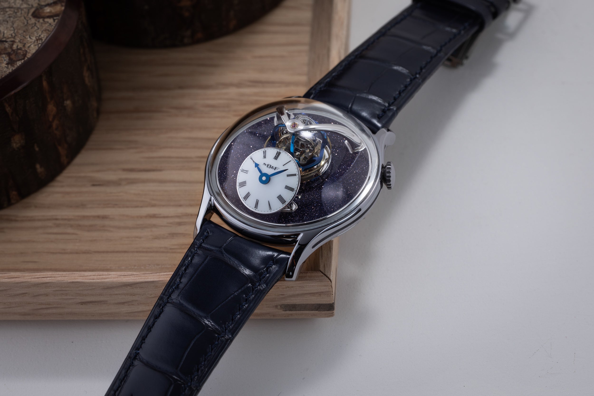 MB&F LM Thunderdome The Hour Glass Aventurine