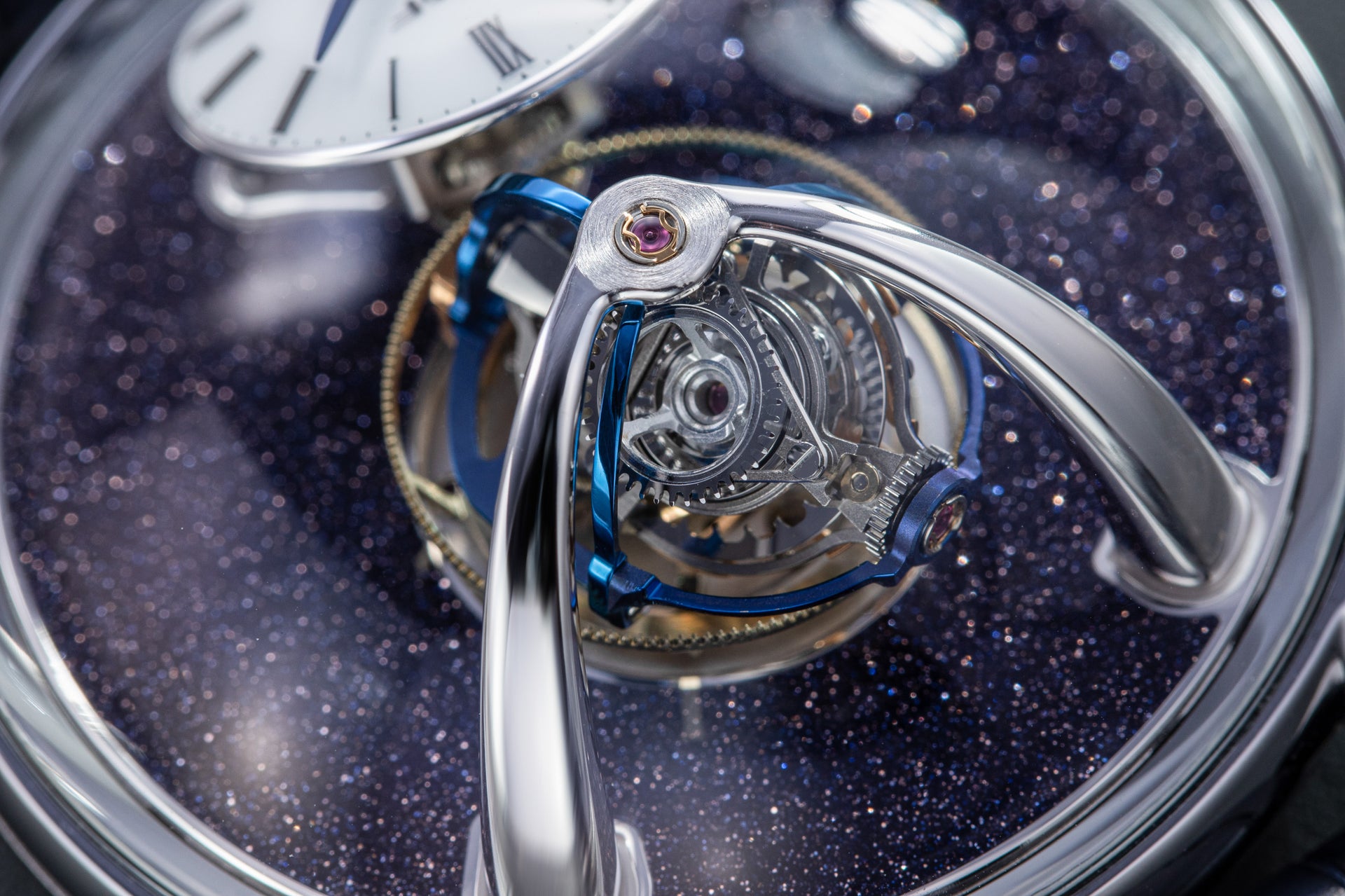MB&F LM Thunderdome The Hour Glass Aventurine